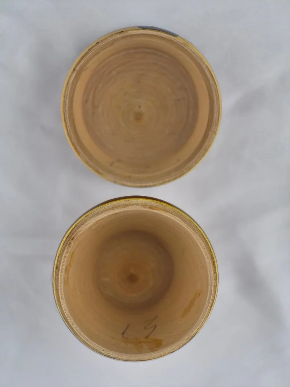 Hand Painted Ten Wooden Nesting Bees with Bee Hive